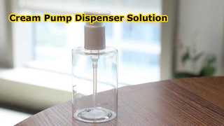 Pompa per crema con tappo pieno da 24/28 mm