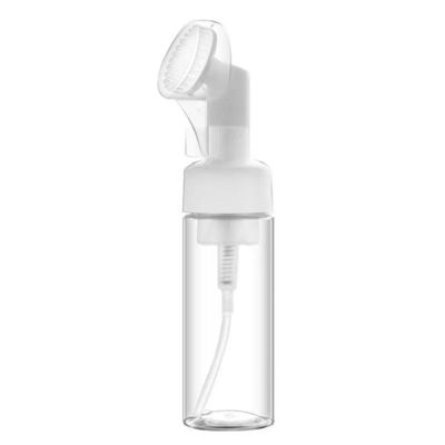 Flacone in plastica da 100ML 150ML 200ML con pompa a schiuma e pennello in silicone per packaging cosmetico personalizzato