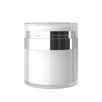 Vasetto Airless in Acrilico con Liner Interno Sostituibile da 50g – Erogazione Sottovuoto per Skincare