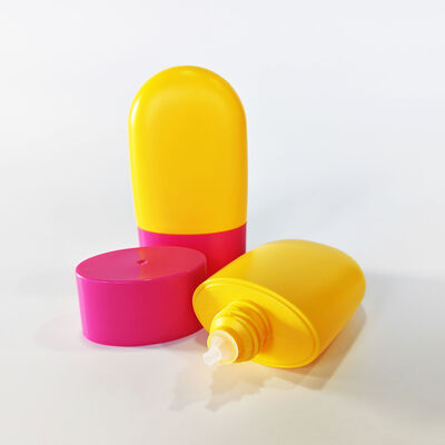 Flacone di plastica cosmetica portatile personalizzabile da 50 ml per crema solare e crema BB