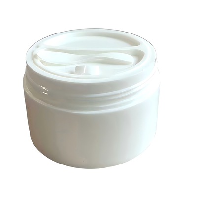Al dettaglio 50+50g Bottine di crema di plastica PP a doppia griglia con deposito separato a doppia griglia per prodotti per la cura della pelle