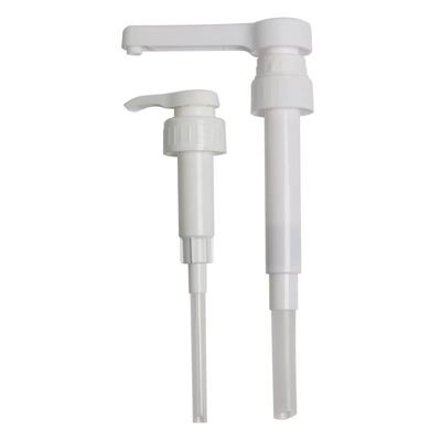 Pompa distributore di sciroppo in plastica PP per alimenti in ingrosso con grande dosaggio 8cc 10cc 30cc in 28mm 33mm 38mm