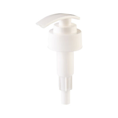 Pompa di lozione a nervatura bianca 24 mm 28 mm Pompa di lozione di plastica pompa a vite di dispensazione di sapone per bottiglie