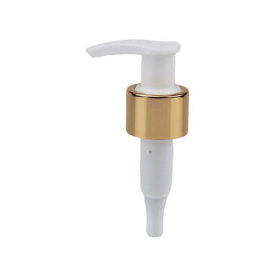 24/410 28/410 Pompa Cosmetica in Alluminio Oro Dispenser Emulsione in Plastica per Bottiglia di Lavaggio Mani Pompa Lozione Ricaricabile per Bagnoschiuma