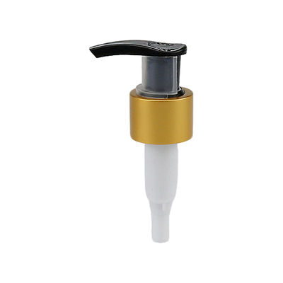 24/410 28/410 Pompa Cosmetica in Alluminio Oro Dispenser Emulsione in Plastica per Bottiglia di Lavaggio Mani Pompa Lozione Ricaricabile per Bagnoschiuma