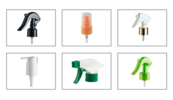 Teste di pompa per cosmetici di plastica personalizzate per cosmetici per la cura della pelle