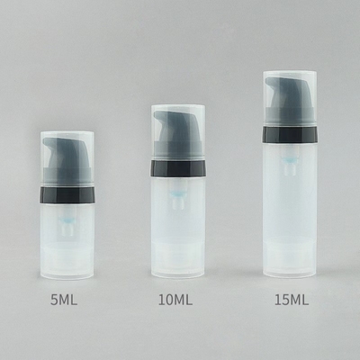 Moderna bottiglia di plastica senza aria riciclabile da 10 ml per la cura della pelle