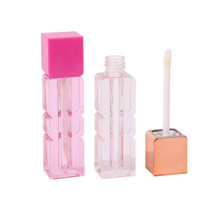 Tubo irregolare da 3,5 ml con lucidatura per labbra e spazzola di vari colori