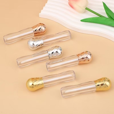Testa di metallo grande con spazzola di plastica 4,5 ml tubo di lucidatura dei labbra di fascia alta
