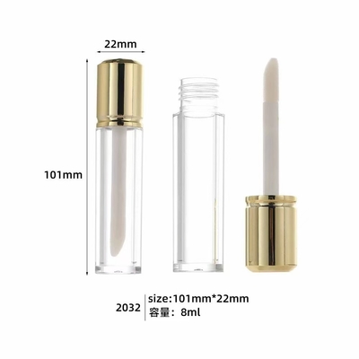 Tubo di lucido per labbra a copertura corta 6 ml può essere personalizzato con logo