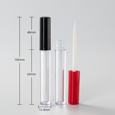 Tubo cilindrico di lucidatura per labbra sottile per liquidi di riparazione e altri cosmetici