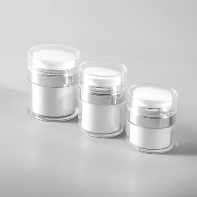 15G 30G 50G 100G Vaso di plastica senza aria con pompa a vuoto Colori personalizzati per l'imballaggio finale