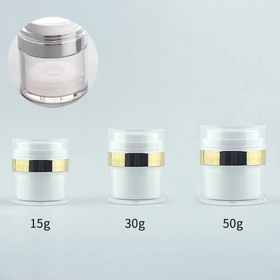 15G 30G 50G 100G Vaso di plastica senza aria con pompa a vuoto Colori personalizzati per l'imballaggio finale