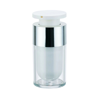 Bottiglia acrilica vuota 15ML 30ML 50ML Contenitore cosmetico vuoto Colori e logo personalizzati