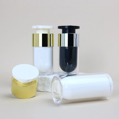 Bottiglia acrilica vuota 15ML 30ML 50ML Contenitore cosmetico vuoto Colori e logo personalizzati