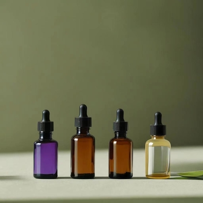 Bottiglia di vetro essenziale personalizzata vuota 10ML 30ML 50ML 100ML 500ML