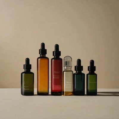 Imballaggio vuoto Bottiglia di olio essenziale con gocciolante Accetta colori personalizzati e stampa del logo