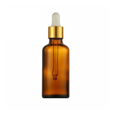 Bottiglia a spalla di vetro vuoto su misura con gocciolante in alluminio 10ml 30ml 50ml