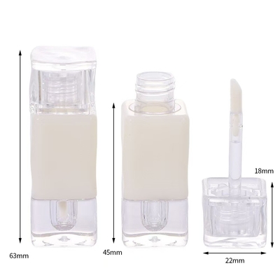 Contenitore per tubi vuoti in plastica con lucido labiale con un logo personalizzato e una capacità di 2,6 ml