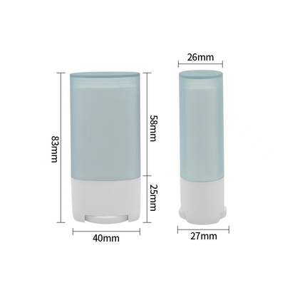 15g di capacità bastoncino di deodorante di plastica con logo personalizzato e rullo di riempimento inferiore