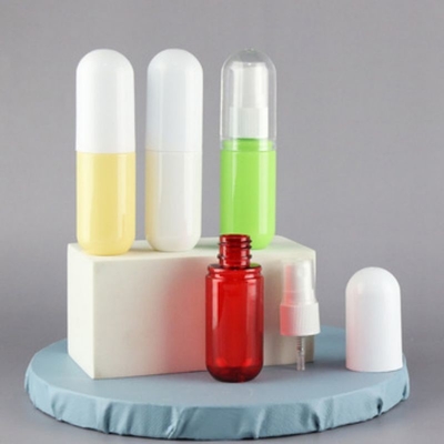 Flascia di plastica in PP da 30 ml di design ovale speciale per prodotti liquidi in imballaggi cosmetici