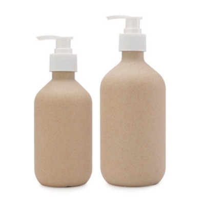 Bottiglia di plastica da 120 ml di paglia di grano ecologica utilizzata per lo shampoo