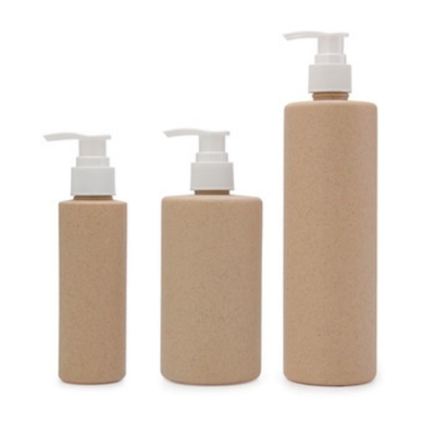 Bottiglia di plastica da 120 ml di paglia di grano ecologica utilizzata per lo shampoo