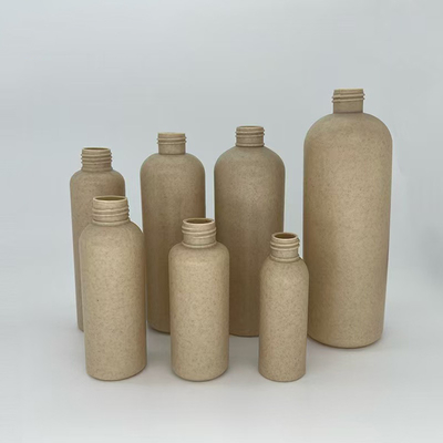Bottiglia di plastica da 120 ml di paglia di grano ecologica utilizzata per lo shampoo