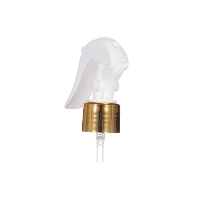 Chiusura in alluminio dorato 24 / 410 Mini spruzzatore di plastica utilizzato per la pulizia