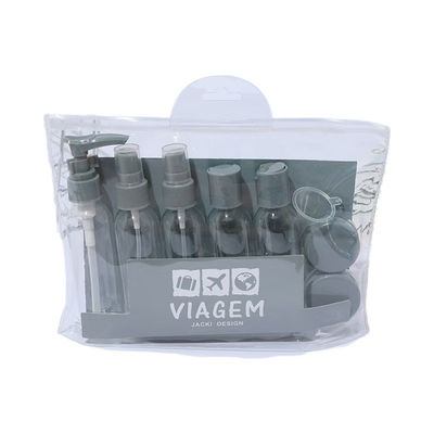Set di bottiglie di viaggio portatili resistenti alle perdite con mini sparatutto con 20/410 28/410 taglie del collo per vacanze e viaggi d'affari