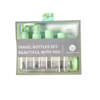 Comodo da trasportare 8 bottiglie da viaggio da 50 ml composte con materiale di plastica