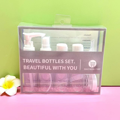 Comodo da trasportare 8 bottiglie da viaggio da 50 ml composte con materiale di plastica