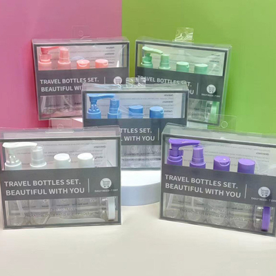 Comodo da trasportare 8 bottiglie da viaggio da 50 ml composte con materiale di plastica