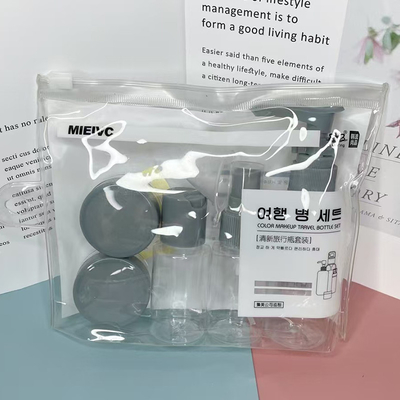 Tipo elegante 50ml+40ml 7 pezzi Set di bottiglia da viaggio utilizzato per la cura della pelle