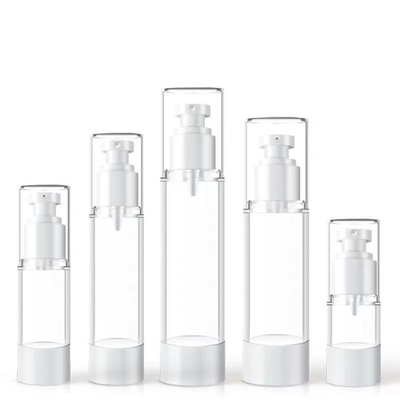 Produzione di massa Bottiglia di pompa senza aria da 30 ml con diverse specifiche Materiale di base in plastica