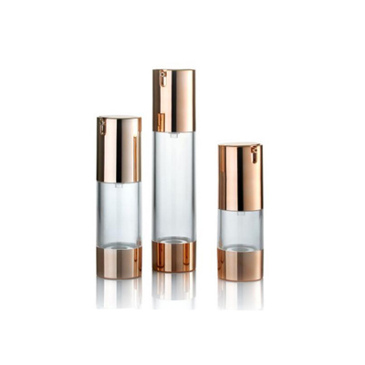 Bottiglia di pompa senza aria in legno di alluminio da 30 ml con colori personalizzati