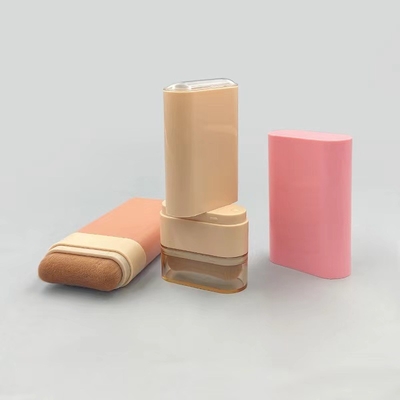 Personalizzato 20G Plastic Blush Stick Contenitore vuoto da entrambi i lati Deodorante e spazzola
