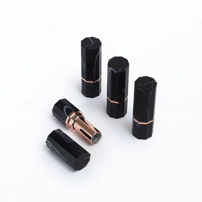 Casse di rossetto vuoto a forma esagonale con anello di sigillo