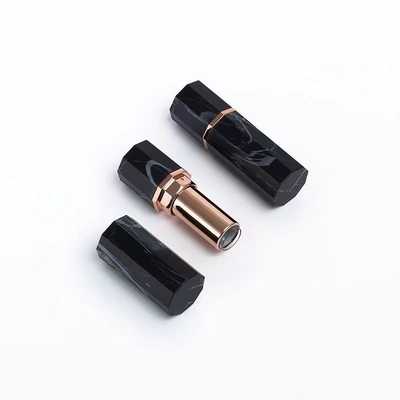 Casse di rossetto vuoto a forma esagonale con anello di sigillo