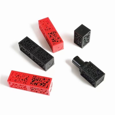Elegant Quadratura Plastico Chinoiserie Casse di rossetto per contenitori di balsamo per labbra