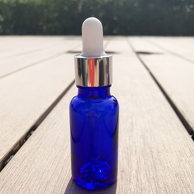 Matt Blue olio essenziale bottiglia di vetro vuota riutilizzabile e riciclabile