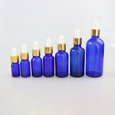 Matt Blue olio essenziale bottiglia di vetro vuota riutilizzabile e riciclabile