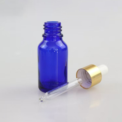 Matt Blue olio essenziale bottiglia di vetro vuota riutilizzabile e riciclabile