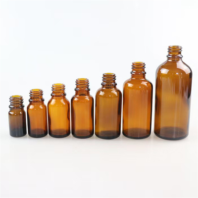Ingrosso 10 ml 30 ml 50 ml 100 ml Bottiglia di vetro avvitato Amber YB