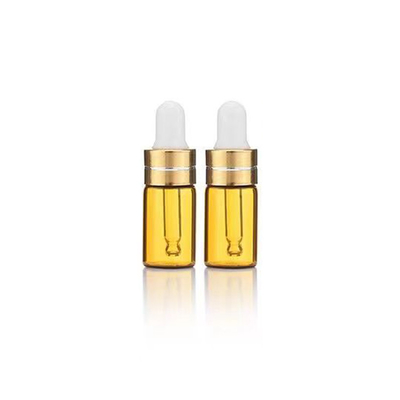 Flacone di olio essenziale in vetro trasparente da 5 ml con contagocce in alluminio