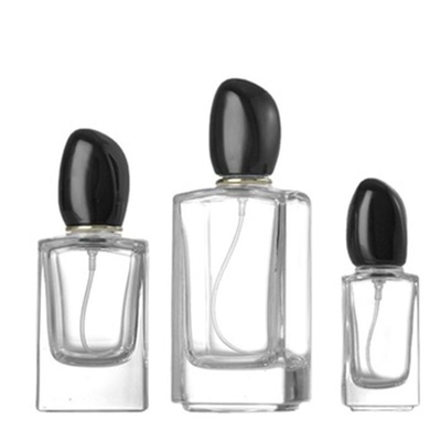 Hotsale 50ML &amp; 100ML bottiglia spruzzatrice di vetro per profumi contenitore di profumi quadrati vuoti