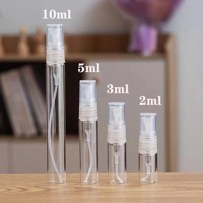 2ML 3ML 5ML &amp; 10ML Vetro vuoto Spray per profumi Contenitore per campioni con spruzzatore di plastica
