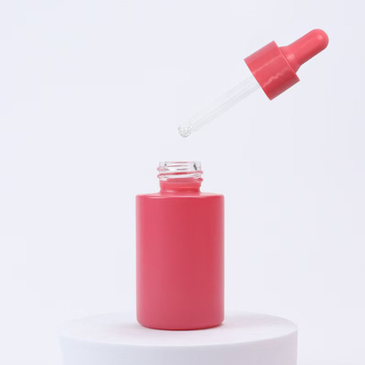 Bottiglia di olio essenziale in vetro a spalla piatta da 20 ml, 30 ml e 50 ml su misura con tappo per gocciolante