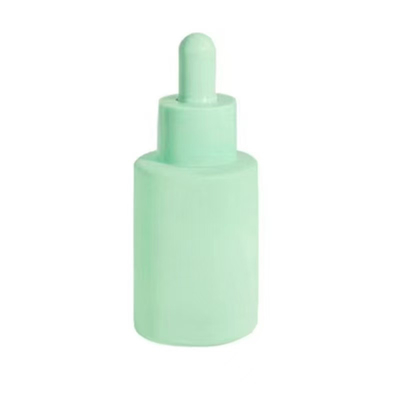Bottiglia di olio essenziale in vetro a spalla piatta da 20 ml, 30 ml e 50 ml su misura con tappo per gocciolante
