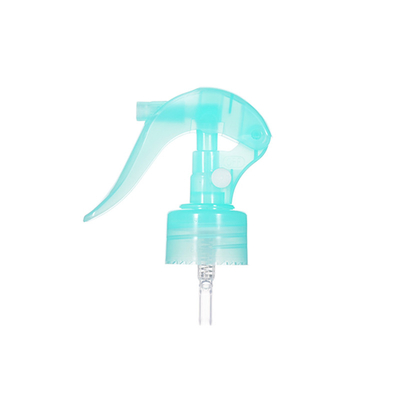 Spruzzatore a sgancio mini 24/410 in plastica blu trasparente utilizzato nel sigillo delle bottiglie